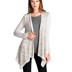 Textured knit cardigan